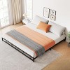 Metal Bed Frame Heavy Duty Steel Slat Support Metal Platform Bed Frame Sturdy Bed Frame No Box Spring Needed Easy Assembly - 4 of 4
