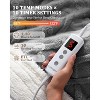Home Heated Throw Blanket - Thick Tufted Electric Blanket with 10 Heating Levels & 10 Time Settings, Machine Washable for Bedroom - 3 of 4