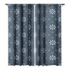 CoastL Studio Scandinavian Classic Blue 84" x 50" Single Panel Blackout Window Curtain - Deny Designs - image 3 of 4