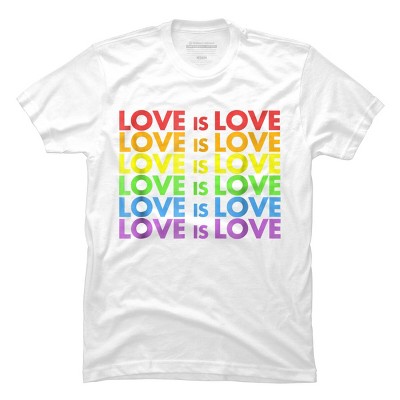 Adult Design By Humans Pride Love is Love By Luckyst T-Shirt - White - Medium