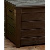 Keter Large 120 Gallon Waterproof All Weather Resistant Wood Panel Outdoor Backyard Brightwood Patio Porch Deck Garden Storage Box Bench, Brown - image 2 of 4
