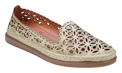 Cools 21 Tumi Perforated Memory Foam Leather Flats