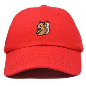 Dalix Squirrel Embroidered Cotton Dad Hat Casual Adjustable Baseball Cap for Nature and Animal Lovers Womens - 1 of 4