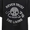 Beetlejuice Never Trust The Living Adult Black Crew Neck Short Sleeve T-shirt - 2 of 3