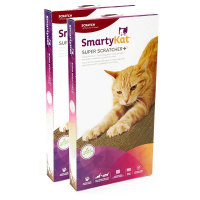 SmartyKat Super Double Wide Corrugate Cat Scratcher - 2pk