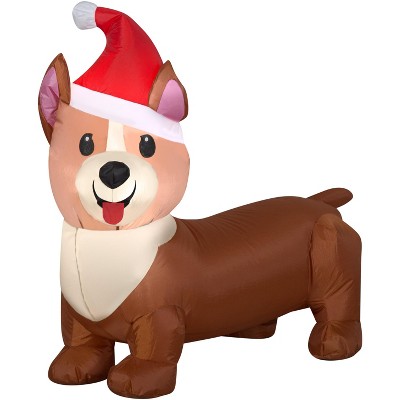 Gemmy Christmas Airblown Inflatable Corgi Dog, 2.5 Ft Tall, Brown : Target