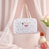 Coquette Bag with Ribbon Pearl Bow - Pink Bow Tote Bags Cute Travel - 3 of 4