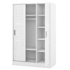 YOOCOZZ MDF 3-Door Shutter Free-standing Wardrobe with shelves and huge storage space-White - 4 of 4