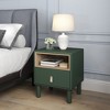 KTMBDW Small Nightstand Wood Bedside Table with Drawer, Modern End Table for Bedroom and Small Spaces, Solid Wood Legs, Easy Assembly - 3 of 4