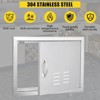 24" W x 17" H Stainless Steel Outdoor Kitchen Doors, Flush Mount BBQ Access Panel - 3 of 4