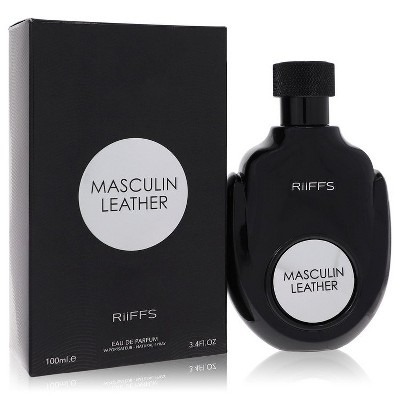 Masculin Leather by Riiffs Men Eau De Parfum Spray 3.4 oz
