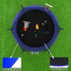BestParts 10FT Outdoor Trampoline with Safety Enclosure, Basketball Hoop & Ladder – Blue - 2 of 4