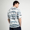 Campus Sutra Men Men's Navy Blue Oversized Water Strokes Shirt - 4 of 4