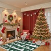 Christmas Area Rugs, Christmas Rugs with Xmas Tree Reindeer Snowflake for Holiday Decor,Low Pile Washable Rug for Dining Room, Bedroom - 3 of 4
