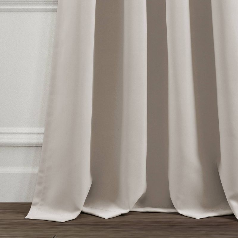 Set of 2 Insulated Rod Pocket Blackout Window Curtain Panels - Lush Décor, 4 of 10