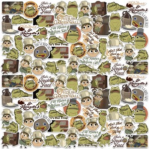 Over The Garden Wall Greg and Frog 100ct Vinyl Large Deluxe Stickers Variety Pack - 1 of 4