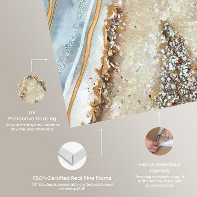 Gallery Wrapped Abstract Geode Canvas Wall Art, 16" x 20"