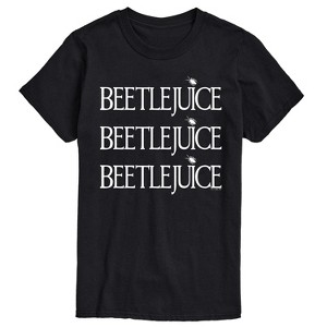 Men's - Beetlejuice - Stacked White Logo Short Sleeve Graphic T-Shirt - 1 of 4