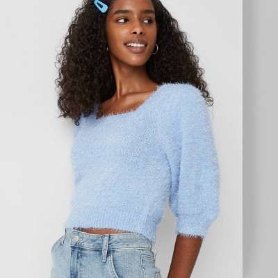 baby blue pullover sweater