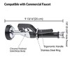 Aquaterior Pre-Rinse Spray Valve Sprayer Head for Commercial Kitchen Sink Faucet - 4 of 4