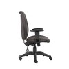 Boss Office Products High Back Task Chair with Seat Slider Black: Upholstered, Fixed Arms, Metal Frame - 3 of 4