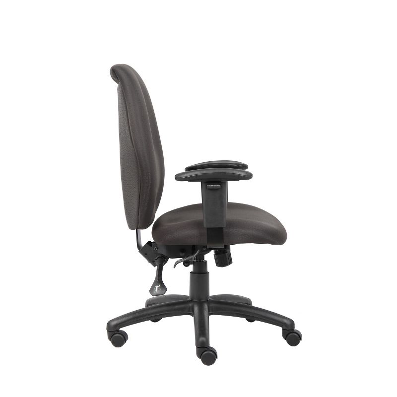 High Back Task Chair with Seat Slider Black - Boss Office Products, 4 of 9