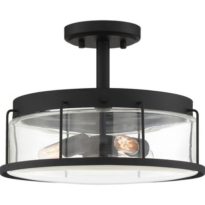 Quoizel Lighting Ludlow 3 - Light Semi-Flush Mount in  Earth Black