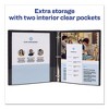 Avery Economy Non-View Binder with Round Rings, 3 Rings, 1.5" Capacity, 11 x 8.5, Black, (4401) - 3 of 4