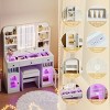 Vanity Desk Modern with Utility Compartment and Adjustable Shelves for Bedroom 43.2" - 3irtyhousy - 3 of 4