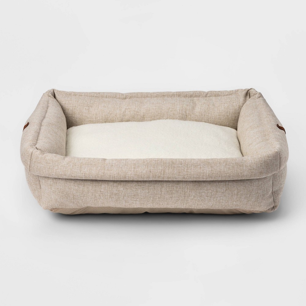Rectangular Roll Cuff Dog Beds M Boots Barkley