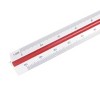 Unique Bargains Black Letter Printed Triangle Design Scale Ruler 12.9 x 1.1 x 1.1 Inch (L*W*T) 1 Pc - 4 of 4