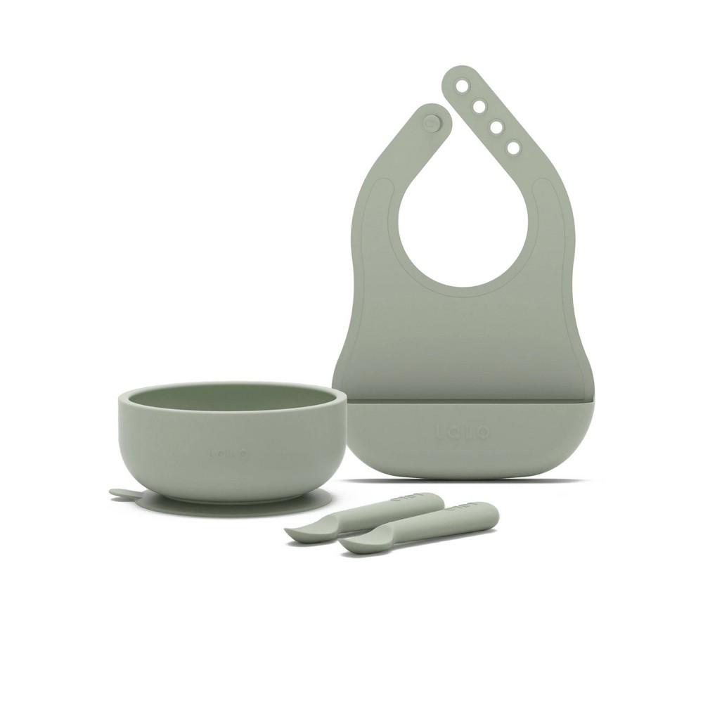 Photos - Glass Lalo 4pc Silicone Starting Solids Set - Sage