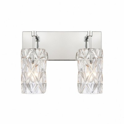 Elk Home Formade Crystal 2 - Light Vanity in  Polished Chrome
