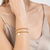 Adornia Tarnish Resistant 14k Gold Plated Set of Ball Bracelets with Heart - 2 of 4