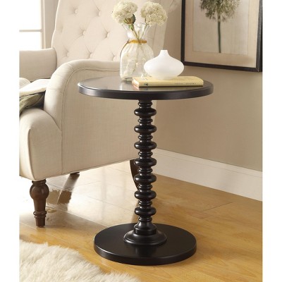 HDZNVF Black Finish Accent Table