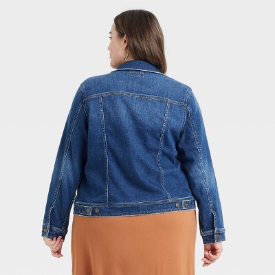 plus size jean jacket cheap