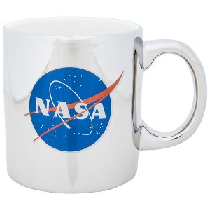 Adult NASA Logo Chrome Finish 18 oz Ceramic Mug - 1 of 4
