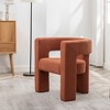 KINWELL 28" Wide Boucle Upholstered Square Armchair - 3 of 4