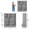 Three-Tier Kids Bookshelf And Bookcase For Storage Books And Toys,Multi Shelf With Cubby Cabinet For Boys And Girls, Toy Storage Cabinet For KId's Be - 2 of 4