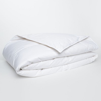 Twin XL White Cotton Hypoallergenic Down Comforter