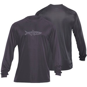 Flying Fisherman Tarpon Performance Long Sleeve T-Shirt - Charcoal - 1 of 1