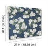 Rifle Paper Co. Hydrangea Navy/White Peel and Stick Wallpaper - 3 of 4
