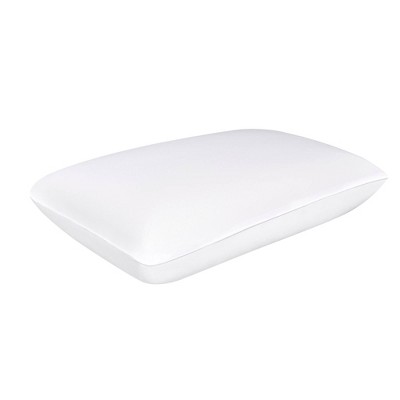 Standard White Memory Foam Bed Pillow with Washable Cover