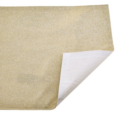 Champagne Shimmering Fabric Placemats Set of 4