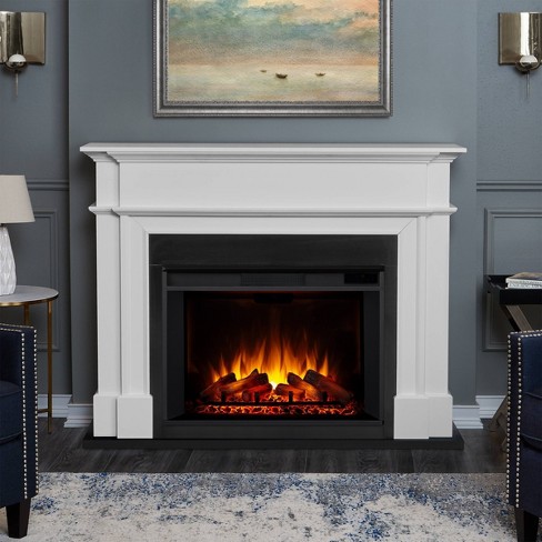 Real Flame Harlan Decorative Fireplace White : Target