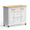 Glenwillow Home Kitchen Cart with Locking Casters - No-Tool Assembly - 4 of 4