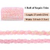 Sequin Braid Trim, 0.6 Inch Wave Sequin Strip, Glitter Metallic Paillette Sequin Ribbon, Sewing DIY Bling Fabric, 27 Yards - 2 of 4