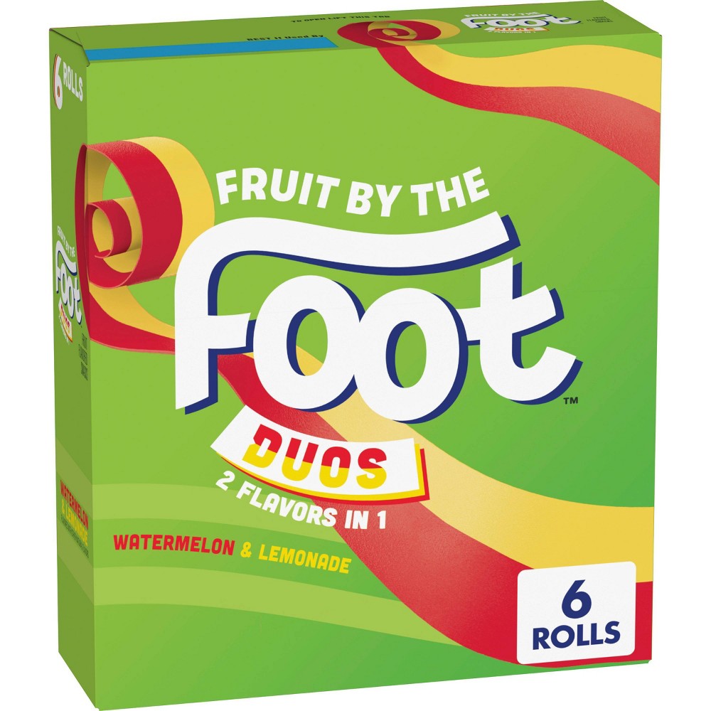 Fruit by the Foot Duos Fruit Snacks Watermelon & Lemonade - 4.5oz/6ct