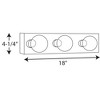 Progress Lighting Broadway 3-Light Wall Light in Polished Chrome with Included Shade - 2 of 2