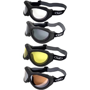 4 Pairs of Global Vision Eyewear Big Ben Safety Motorcycle Goggles - 1 of 4